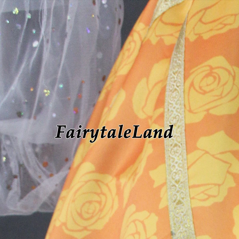 Аладдин платье цвета Жасмин Хэллоуин косплей Жасмин костюм оранжевый арабский королевский костюм нарядное платье на заказ