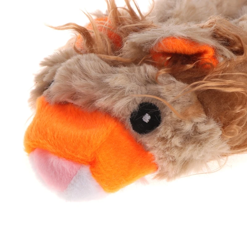 Новая игрушка для домашних животных кошка игрушка-пищалка для собаки щенок в форме плюшевого животного милый звук реалистичный длинный Лев 090