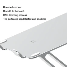 R58A Folding Laptop Stand Aluminum Height Adjustable Notebook Cooling Holder Foldable Bracket for All 7-17in Tablets PC