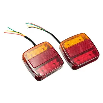 

12V 20 LED Truck Taillight Car Trailer Universal Two-color Car Turn Signal Light E7CA