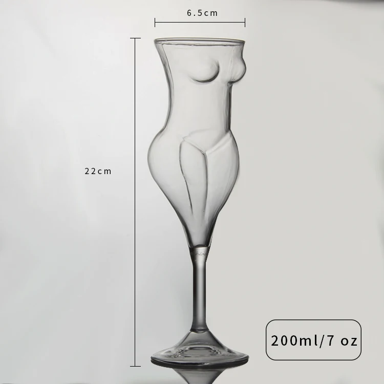 Пивной стеклянный голый женский индивидуальный бокал красоты шампанского креативный коктейльное стекло ручной работы стеклянный барный винный