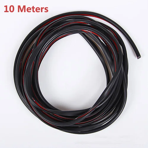 2.5M/5M/10M U Type Universal Car Door Edge Guards Trim Styling Moulding Protection strip Scratch Protector For Car Vehicle Black 10 M