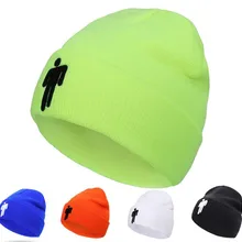 Billie Eilish/От 0 до 2 лет для мальчиков и девочек; детская вязаная шапка; однотонная вязаная шапка Skullies; шапка; костюм; аксессуары; подарки; теплая зимняя шапка billi eilish аксесуары шапка