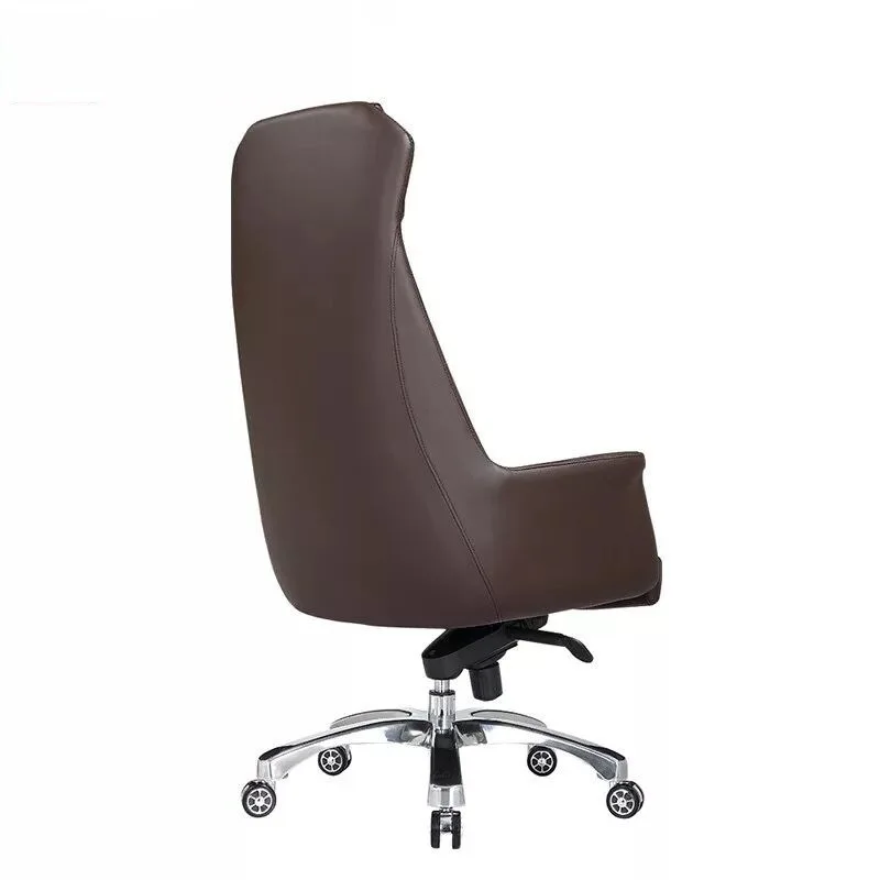 Офисное кресло простое современное откидывающееся кожаное художественное вращающееся кресло, кресло для руководителя большого класса, компьютерное кресло для руководителя
