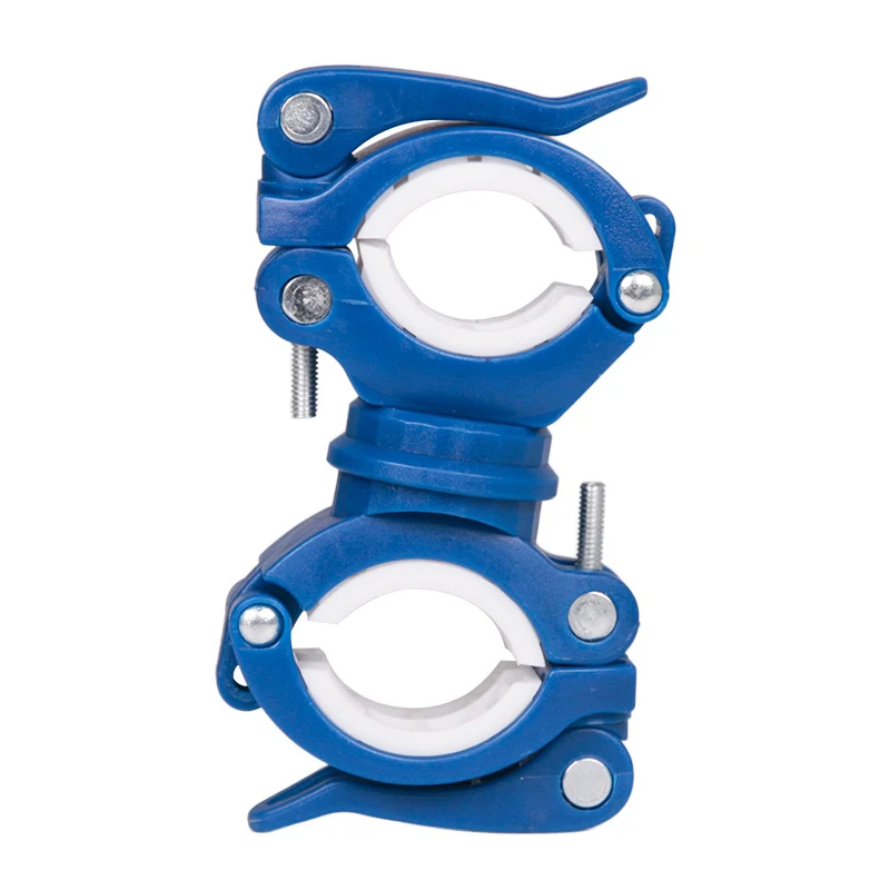 3 Supports De Lampe Torche Pour Vélo 360° - Fixation Universelle Guidon Avec Patin Caoutchouc - 3