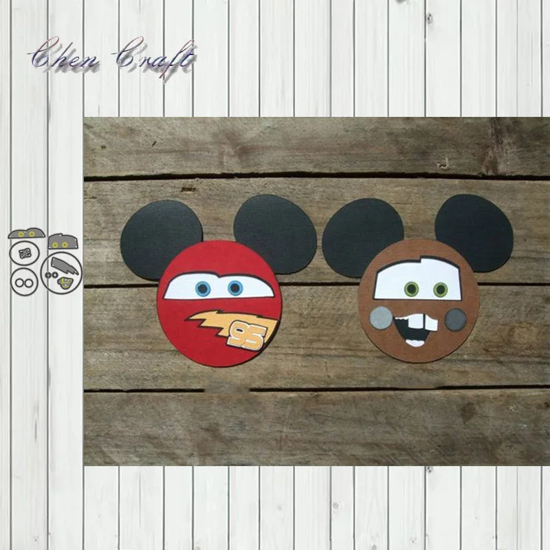 Светло-серый Happy mouse металлические режущие штампы трафареты высечки для DIY скрапбукинга альбом бумажная карточка тиснение - Цвет: Светло-серый