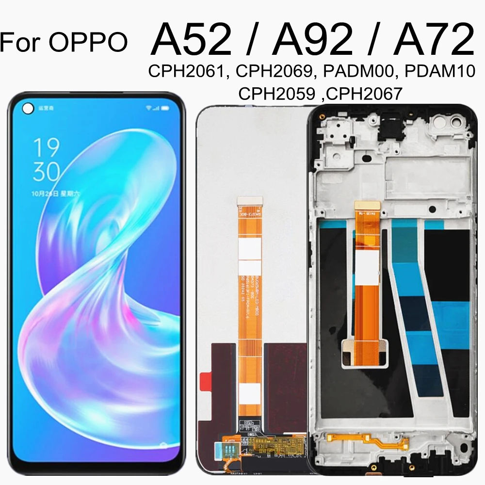 6 5 Lcd For For Oppo A72 A92 A52 Cph2069 Cph2067 Lcd Display Touch Screen Digitizer Assembly Replacement Mobile Phone Lcd Screens Aliexpress