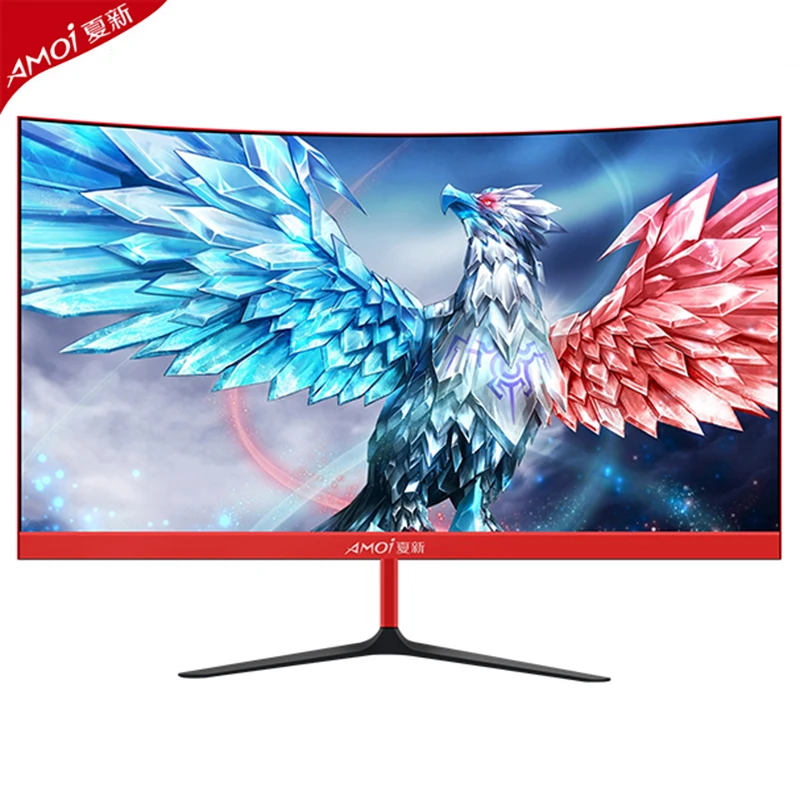 

Amoi 27"LCD Curved Screen Monitor PC 75Hz 1920Ã—1080p HD Gaming Monitor Desktop Computer HDMI /VAG Interface Monitor Gamer
