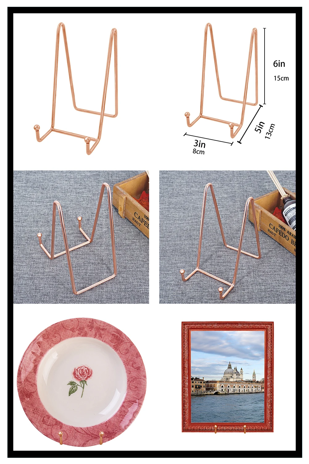 Декоративная тарелка подставка держатель рамка для фотографий мольберт со стойкой Дисплей Стенд coook книга