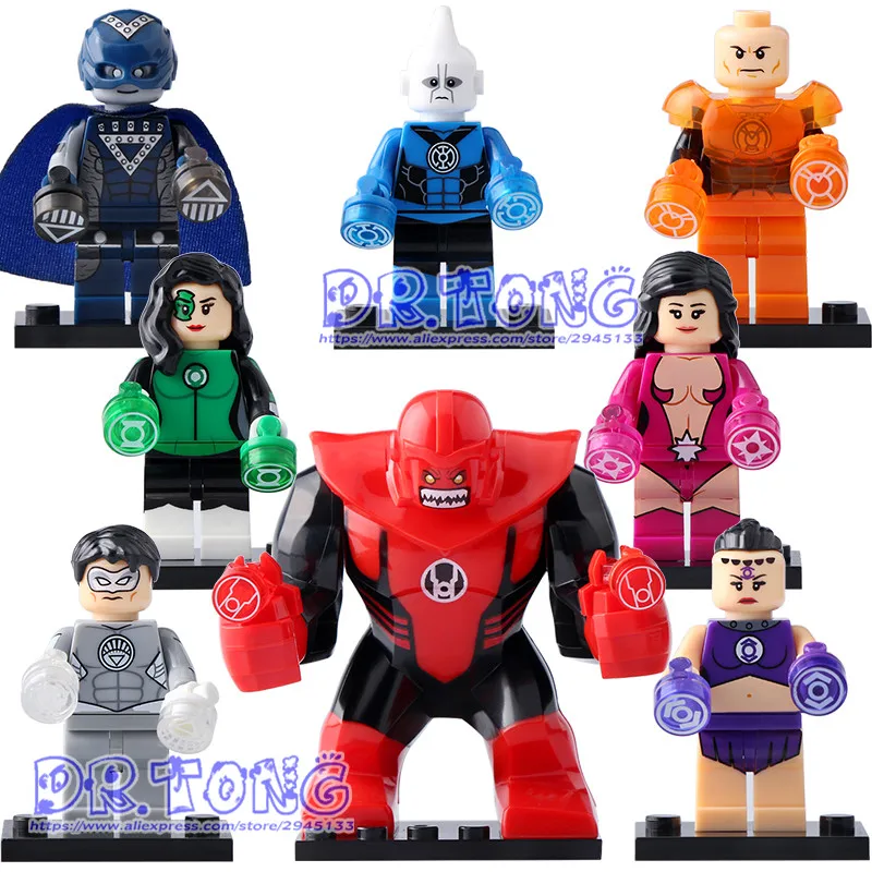 

50pcs Building Blocks Atrocitus Star Sapphire Action Saint Walker Black Hand Bricks ModelChildren Gift Toys X0183