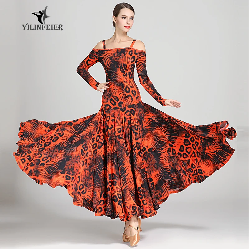 New ballroom dance competition dress dance ballroom waltz dresses standard dress women S9043