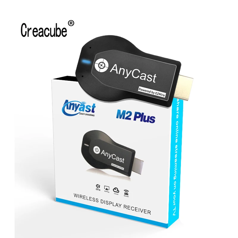 M2 Plus TV stick Phone Wifi Display Receiver Anycast DLNA Miracast Airplay Mirror Screen HDMI-compatible Mirascreen Dongle