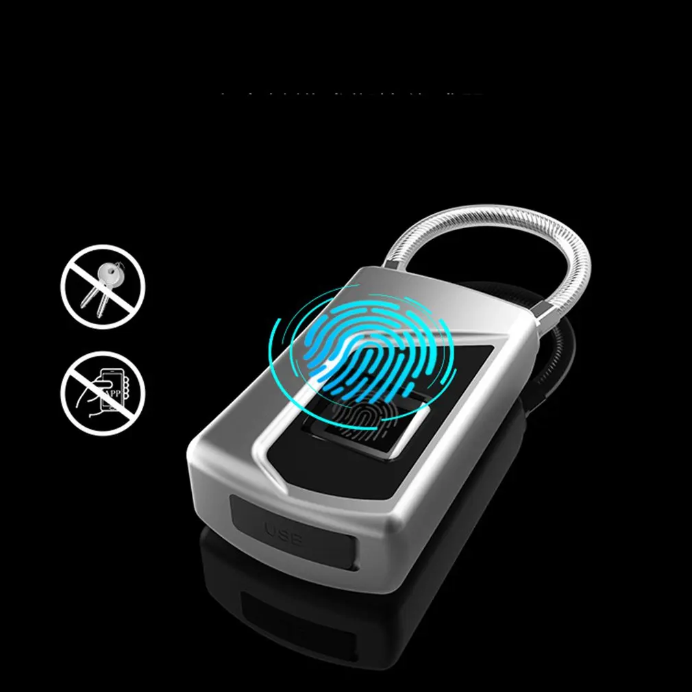 USB Перезаряжаемый смарт-замок без ключа отпечатков пальцев IP66 водонепроницаемый Противоугонный замок безопасности дверной багажный замок для чемодана