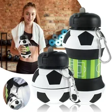 

BPA-Free Squeezable Sports Water Bottle Drinking Cup 200 - 550ml Collapsible Water Bottle Durable Outdoor Trip Leak-proof Bottle