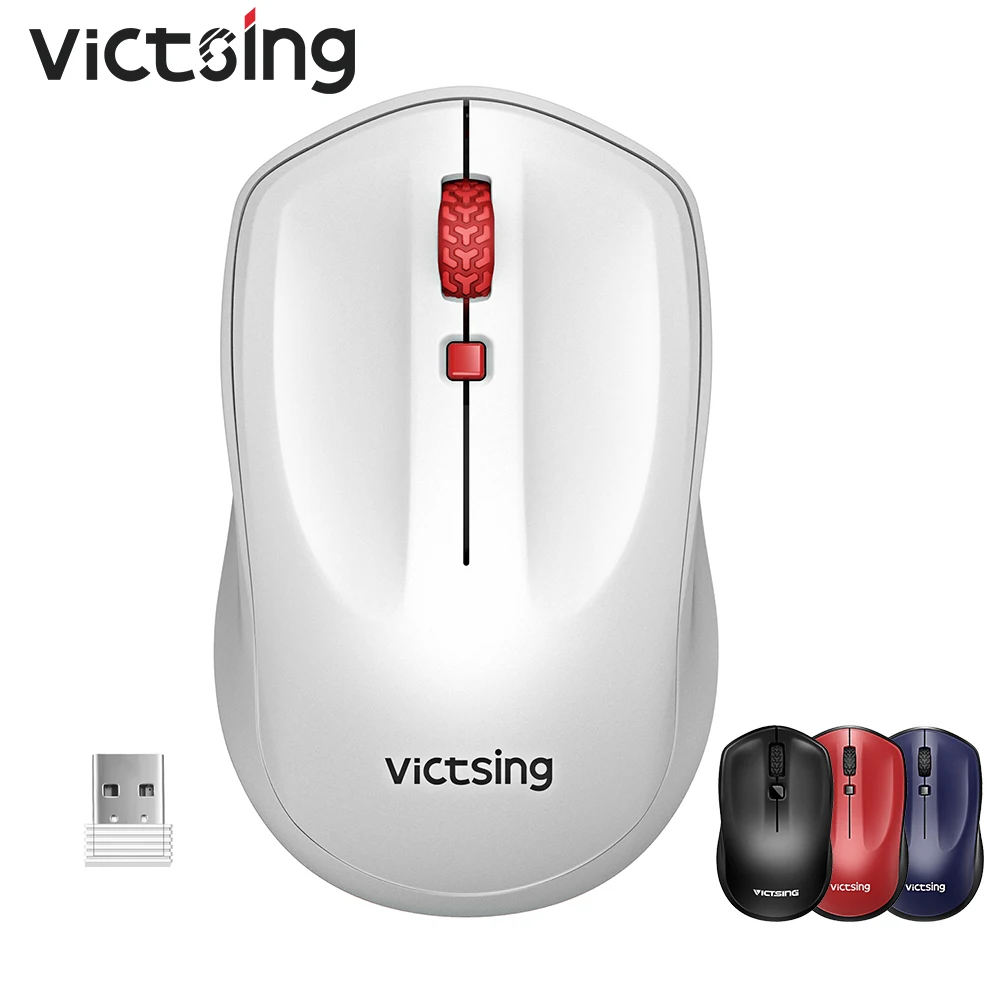 Беспроводная мышь VicTsing PC140 эргономичная оптическая usb высокой точности 1600 DPI 2 4