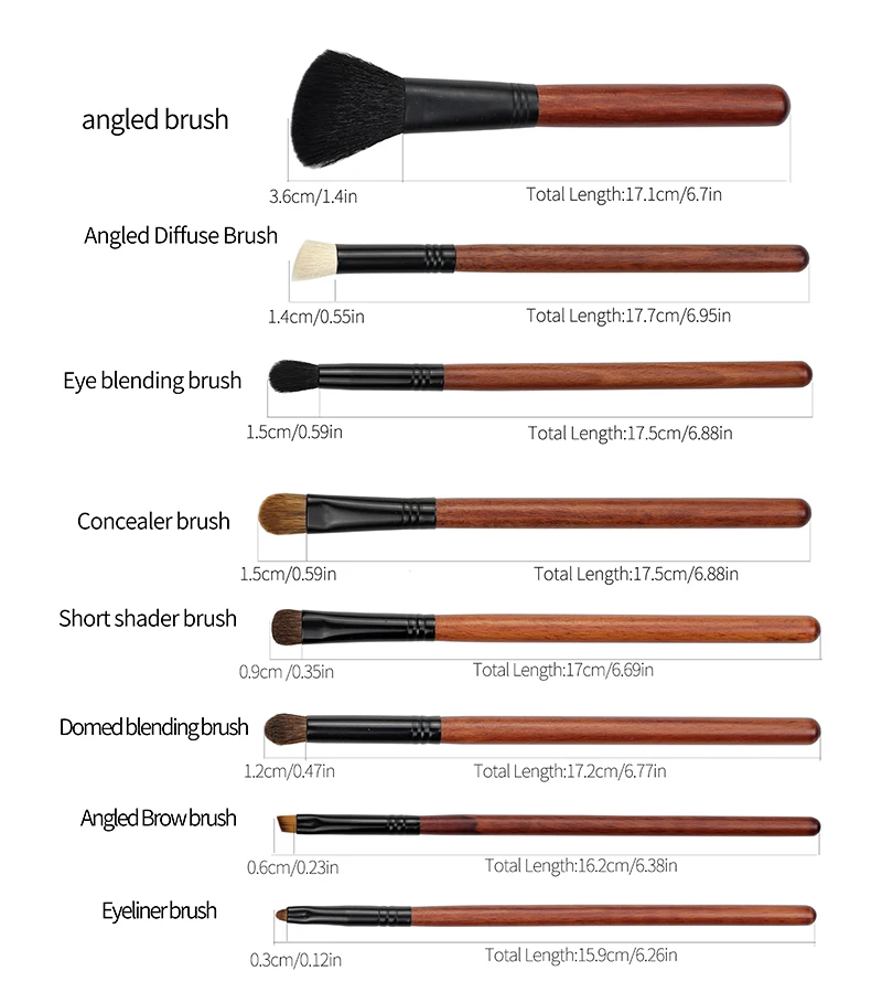 Multifunctional Foundation Powder Blush Blending Eyeshadow Eyebrow Lip Make Up Brush Cosmetics Brushes For Face Set Maquiagem