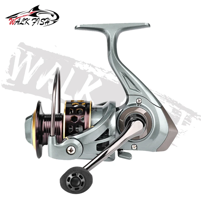 WALK FISH Fishing Spinning Reel Metal Spool 5.2:1 Ball Bearings 1BB Carp Fishing  Reel AK2000-7000 Metal Line Cup Sea Tackle - AliExpress