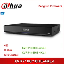 Dahua XVR XVR7108HE-4KL-I XVR7116HE-4KL-I 8/16 канальный Penta-brid 4K Mini 1U Цифровой видеорегистратор поддерживает AI