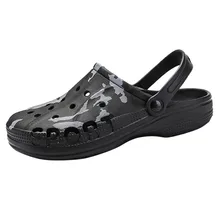 JAYCOSIN/Мужская обувь унисекс; летние тапочки с отверстиями для улицы; дышащие повседневные пляжные сандалии; Вьетнамки; пляжные шлепанцы