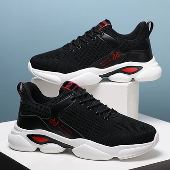 

2020 New Summer Light Casual Shoes Men Sneakers Breathable Leisure Korean Tide Wear-Resistant Thick bottom Shoe 39-45