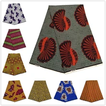 Высокое качество Нигерийский Африканский хлопок Принт текстиль pagne Анкара ткань Африканский настоящий воск принт воск 6 ярдов V