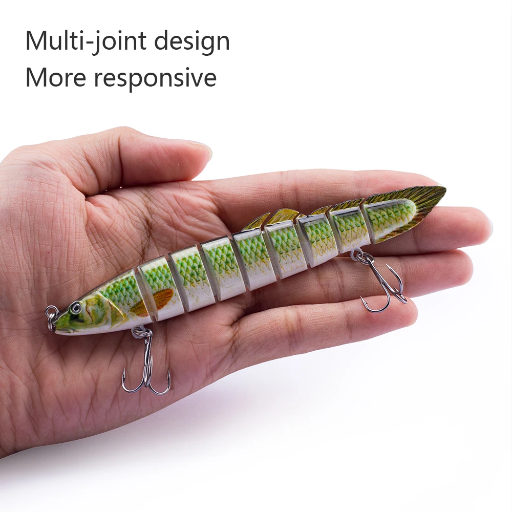 New Hot Sale Multi Jointed Fishing Lure Eel lure 130mm/22g Crankbait 9 Segments Wobblers Artificial Bait Hard Swimbait | Спорт и