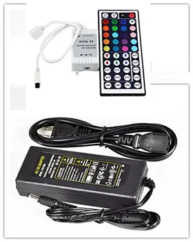 

44key Wireless Ir Remote Controller + 12v 5a Power Supply for 3528 5050 RGB LED Strip Light Lights