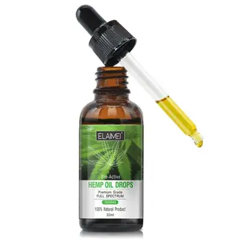 

30ml Organic Essential Oils Hemp Seed Oil 2000MG Herbal Help Skin Care Sleep Oil cbd Body Stress Pain Drops Relieve X0T3