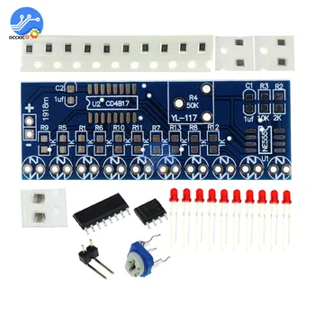 

NE555+CD4017 Running LED Flow LED Light Electronic Production Suite DIY Kit