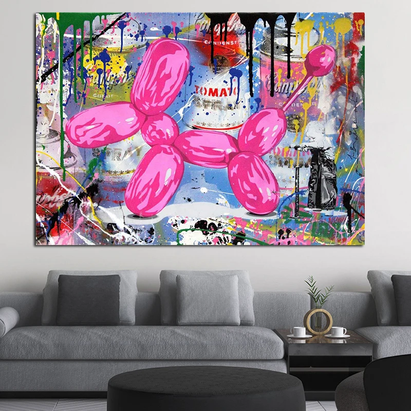 

Canvas Graffiti Painting Wall Art Pictures Cartoon Prints And Posters Modern Home Decorative For Living Room No Frame