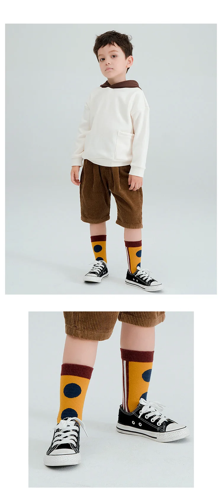 Детские хлопковые носки высокого качества Теплые Зимние Модные полосатые носки в горошек рождественские подарки для детей