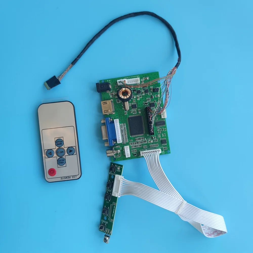 Комплект для 40-контактного Φ/L06/L05/L04 1024x600 8 9 &quotплаты контроллера LVDS WLED VGA + 2AV