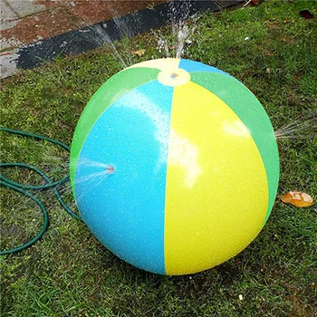 

JULY'S SONG 65CM Inflatable Spray Water Ball Children's Summer Outdoor Swimming Beach Pool Play The Lawn Balls Playing Baby Toys