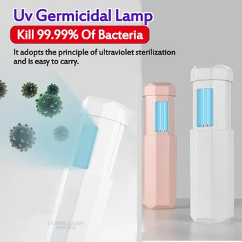 

5V Portable UV Lamp Phone Pet Mask Disinfection Sterilizers Light Travel Home Sterilization with Ozone Ultraviolet Tube Lamps