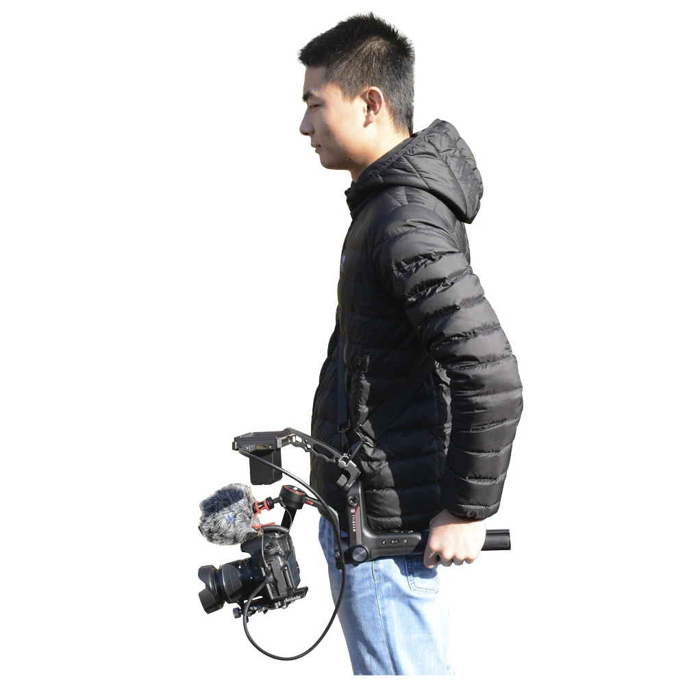 Billig ZHIYUN WEEBILL S Gimbal Vielseitig Griff + Strap mit Mini Magie Grip Arm gimbal zubehör mit schulter gurt