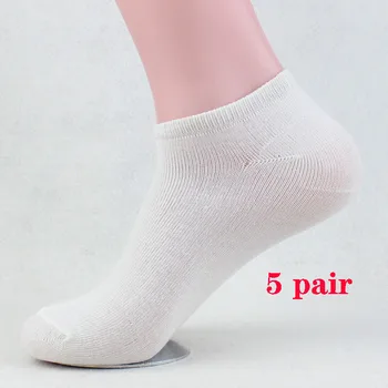 

1 pair/5 Pair/lot New Cotton Socks Men Solid Color Stretchy Shallow Mouth Sport Short Ankle Sock Breathable Non-slip Male Sock