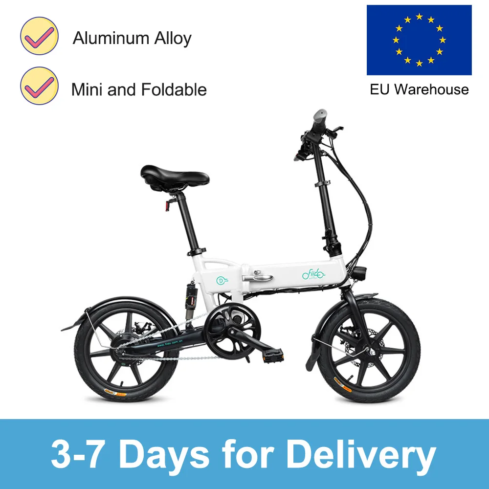 

FIIDO D2 Electric Bike Mountain Folding Bicycle For Adult Electric Bike With Front LED Light ebike e bike For Adult