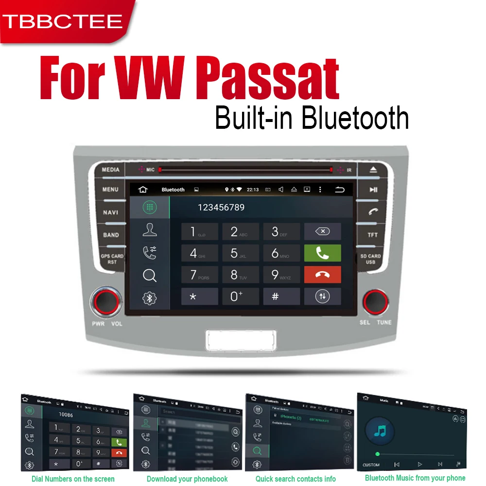 Sale TBBCTEE Auto DVD Player GPS Navigation For Volkswagen VW Passat B6 B7 CC Magotan 2011~2015 Car Android Multimedia System Screen 5