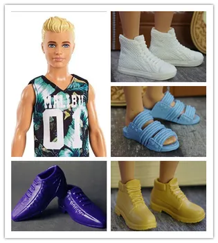 

New 1Pair Fashion Doll Shoes Sneakers Shoes For Ken Male Dolls Accessories For Barbie Boyfriend Ken