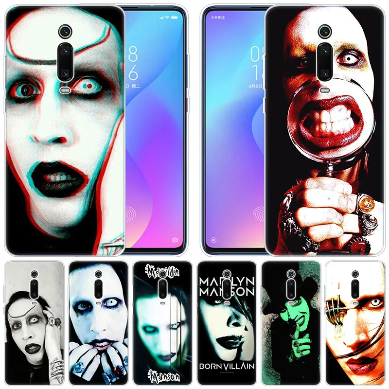 Роскошный мягкий силиконовый чехол Marilyn Manson для Xiaomi Pocophone F1 Mi 9T Pro CC9 CC9E 9 9SE 8 A3 A2 Lite A1