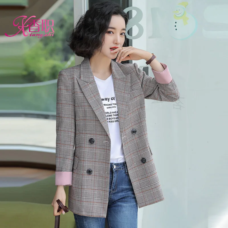 

2019 New Style Women's Mid-length Casual Versatile Suit Workwear Online Celebrity Sense of Design Non-mainstream Suit Jacket Wom