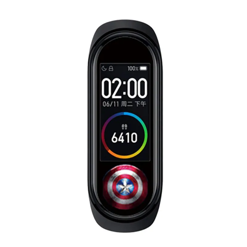 21 Новая красочная защитная пленка Marvel super hero для Xiaomi mi браслет miband 4 Band4 Sport mi band4 NFC Защитная крышка для экрана - Цвет: 21