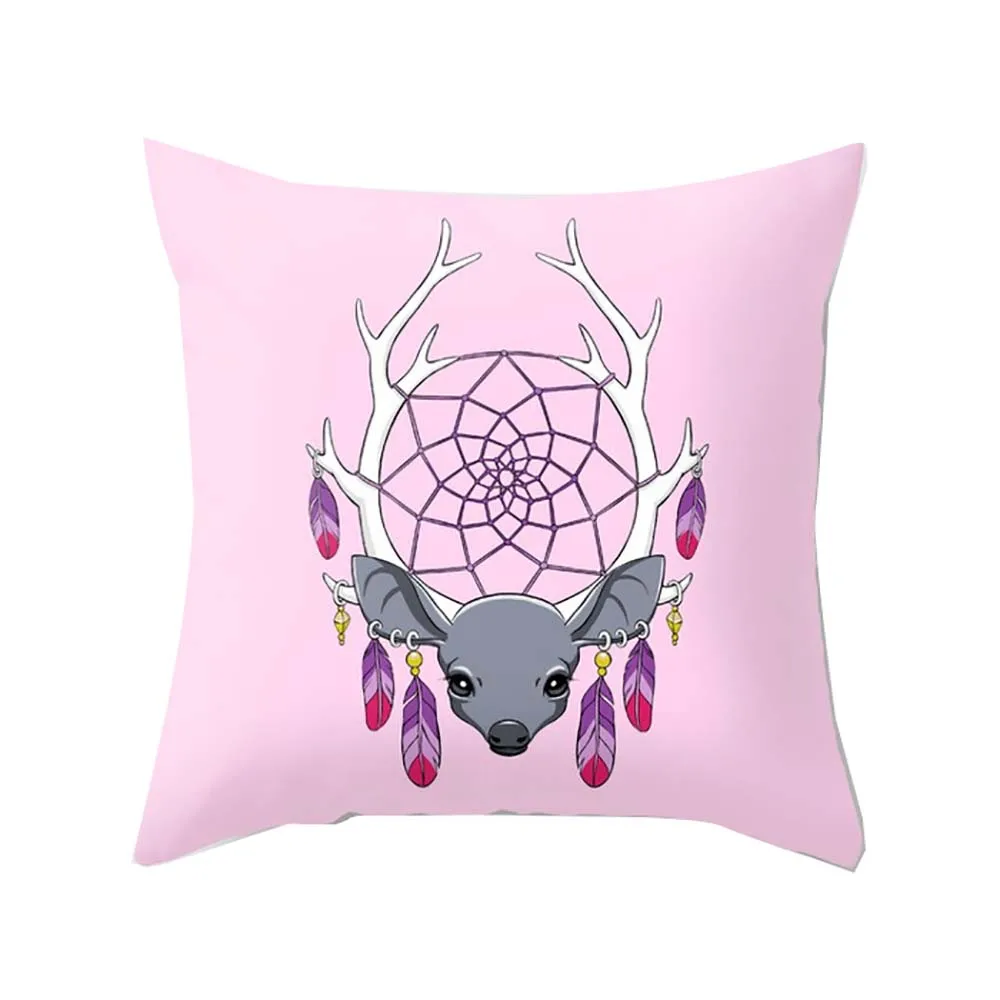 20 Lychee Dreamcatcher Подушка с принтом Чехол 45x45 см красочные полиэфирные Чехлы для подушек для спальни дома офиса - Цвет: 20