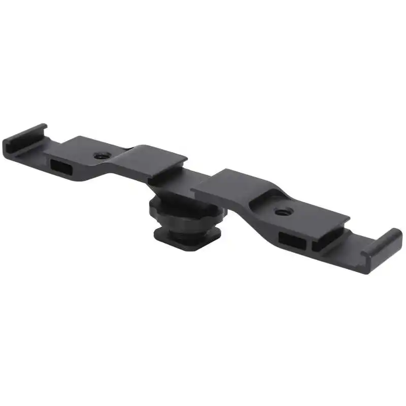 Aluminum Alloy Camera Cold Shoe Mount Adapter Extension Bar Vlog Camera Bracket For DSLR Monitor LED Light Microphone camera mount adapter