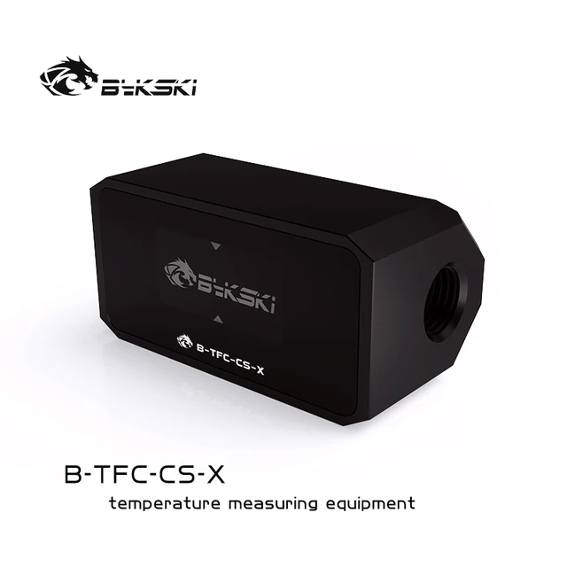 Bykski Computer Water Cooling Alarm,Digital OLED Display, Temperature + Flow + Flow Rate 3 In 1 Monitor System, B-TFC-CS-X 4