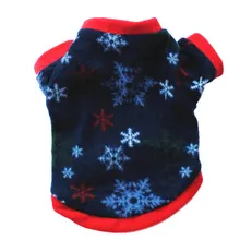 Рождественская Одежда для собак, щенков, зимний теплый жилет, куртка со снеговиком
