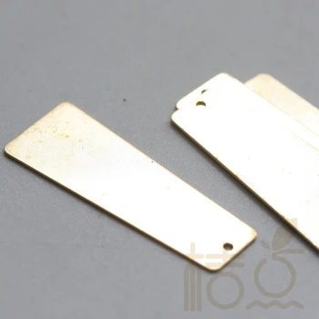 

Solid Brass Trapezoid Charm - 14x36mm (4055C)