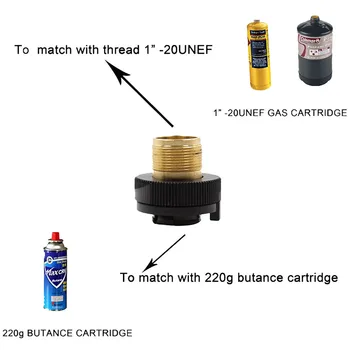 

Canister Gas Convertor Shifter Refill Adapter Gas Stove Camping Stove Cylinders+ Gas Cartridge Head Conversion Adapter