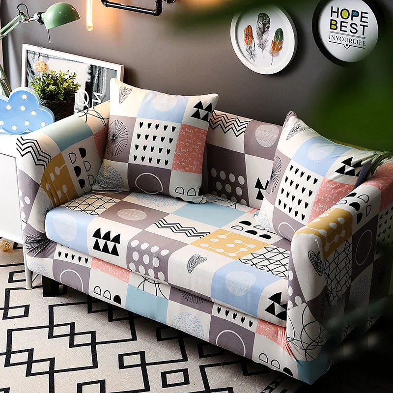 

Elasticity All Edges Included Full Cover Single Person Sofa Cover Three Combination LADY'S Long Sofa Mat Minimalist Modern Sofa