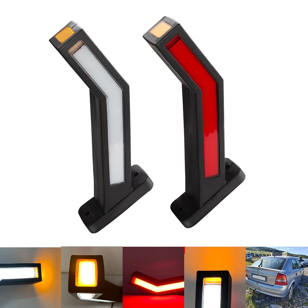 Truck Side Marker Lighting Trailer Van LED Lights Universal 12V 24V LED Neon Stalk Lamp Waterproof Outline Marker Light 2PCS Led Marker Lights